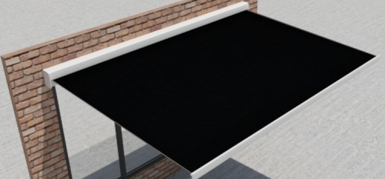 Knik Pro zonnetent - wit frame - zwarte dickson doek
