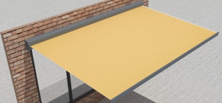 Knik Pro zonnetent - Grijs frame - Gele dickson doek