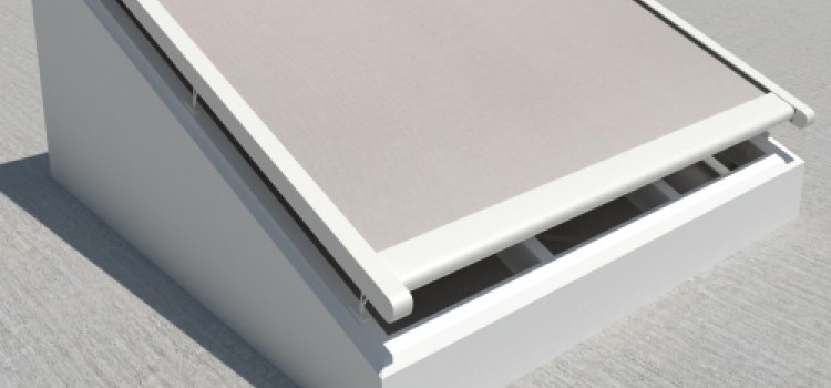 Creazza verandazonwering - Wit frame - grijswitte dickson doek