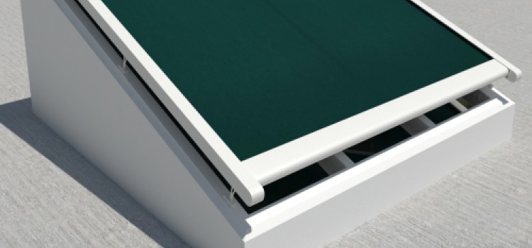 Creazza verandazonwering - Wit frame - groene dickson doek