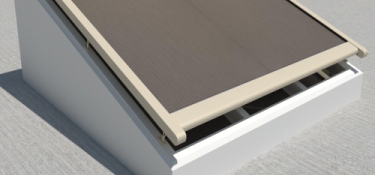 Creazza verandazonwering - Créme frame - zijdegrijs dickson doek