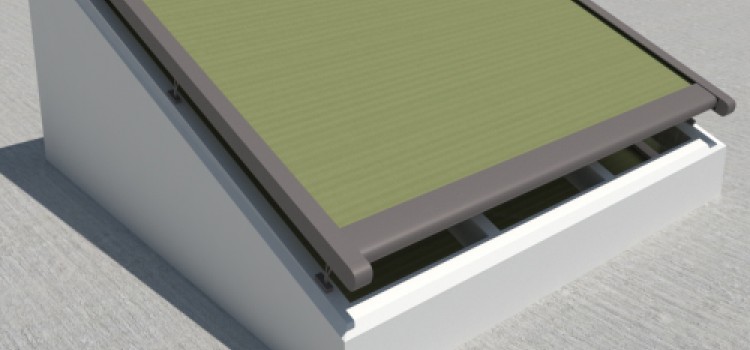 Creazza verandazonwering - Bruine frame - Groene Dickson doek